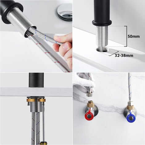 Rubinetteria Cucina Leroy Merlin ZYNUHMO Rubinetto Da Bagno, Rubinetto Da Bagno/cucina, Girevole A 360°, Miscelatore Monocomando, In Acciaio Inox Cromato Rubinetteria Cucina Prezzi