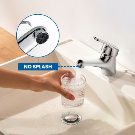 Rubinetto Lavabo A Cascata Bagno - Miscelatore Cromato, Con Tubo 60cm, Design Moderno - Foto 12
