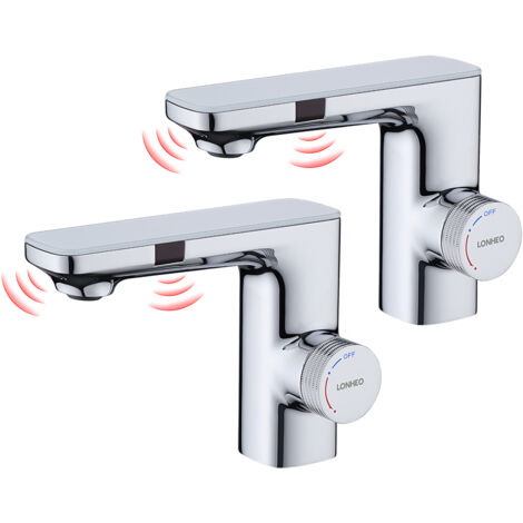 Lavandino Cucina Lonheo Rubinetto Automatico Con Sensore Ad Infrarossi Miscelatore Acqua Calda E Fredda Per 1050095