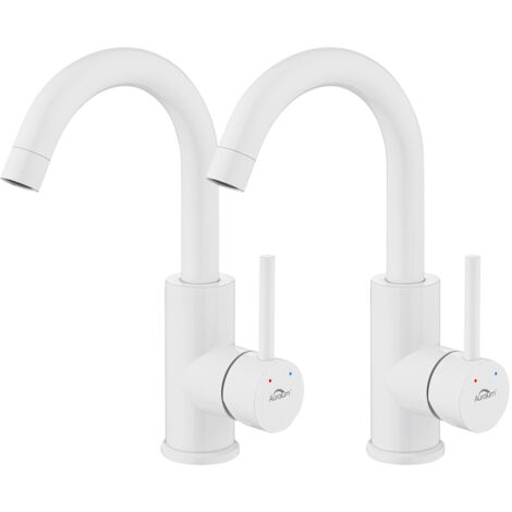 Rubinetto Lavabo Girevole 360° - Miscelatore Monocomando Con Tubo 50cm, Cromo - Foto 7