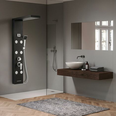 Colonna Doccia Idromassaggio Acciaio Inox | 3 Funzioni + Display LCD | Miscelatore Integrato - Foto 7