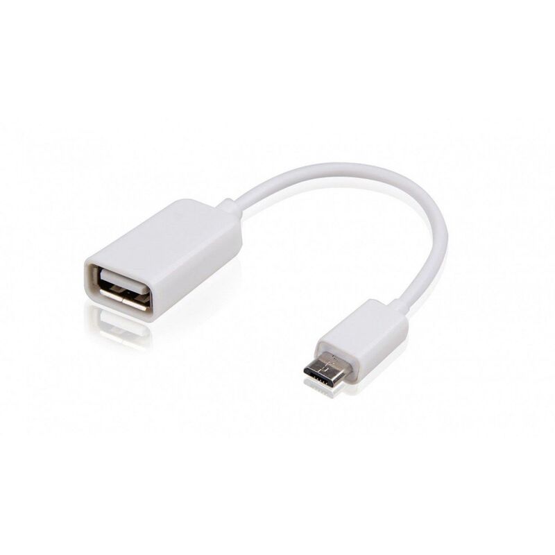 Cable Adaptador OTG Micro usb a USB 2.0 hembra 10cm para celulares