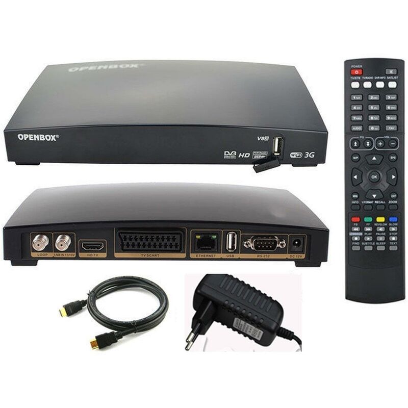 Metronic 441624 - Zapbox HD-SH.1 Receptor TDT DVB-T2 HEVC, funci—n PVR,  Tomas USB