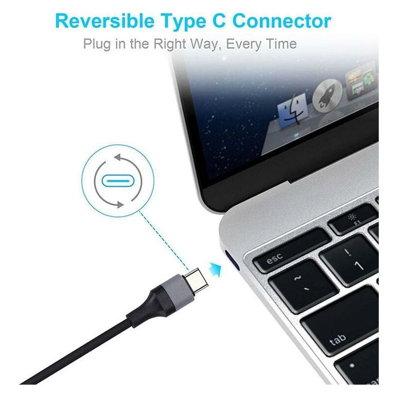 Cable HDMI/USB 3.1 conector HDMI a USB 3.1 tipo C 4K2K negro 1,8m, 14,17 €