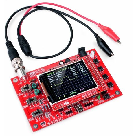 Osciloscopio Digital DSO138 2.4' TFT Digital (1Msps ) Ensamblado + Sonda (1/5)