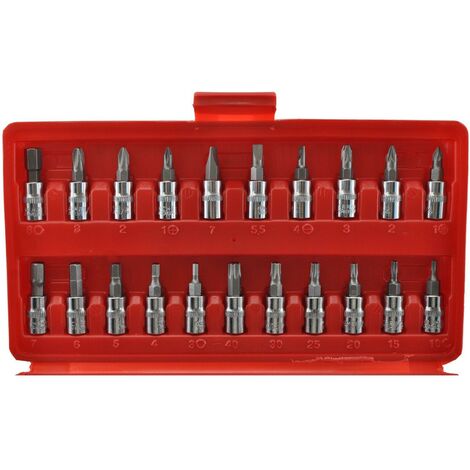 46 pcs 1/4'' Set Metrico de Llaves de Vaso Hexagonales