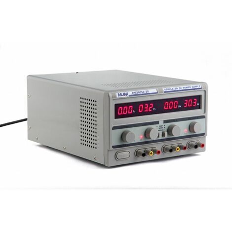MLINK APS3005S-3D- 30V,5A Fuente Alimentacion Triple Salida regulable con display digital (1/2)