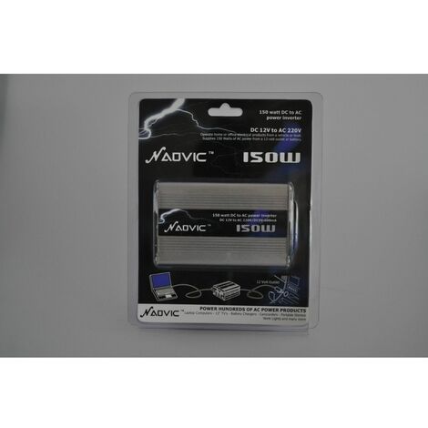 Adaptador corriente 12V-220V 150W para coche (1/2)
