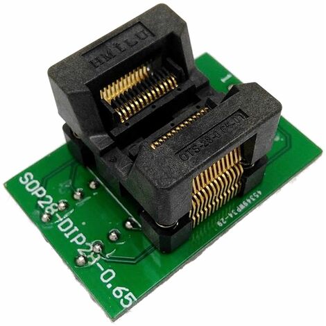 Zocalo programador facil insercion Sop28 a Dip28 PITCH 0,65 (1/2)