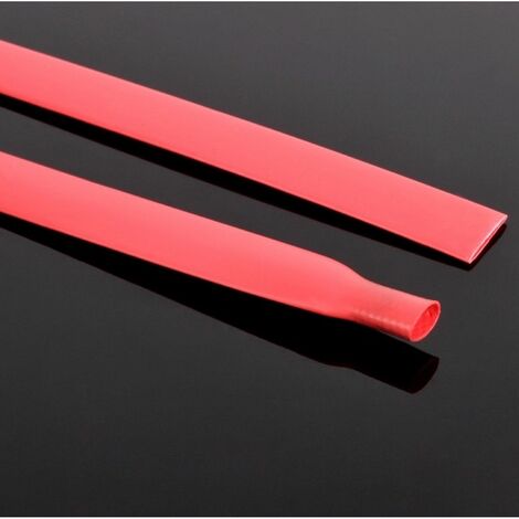 Tubo termoretractil ROJO 8mm precio x metro (1/2)