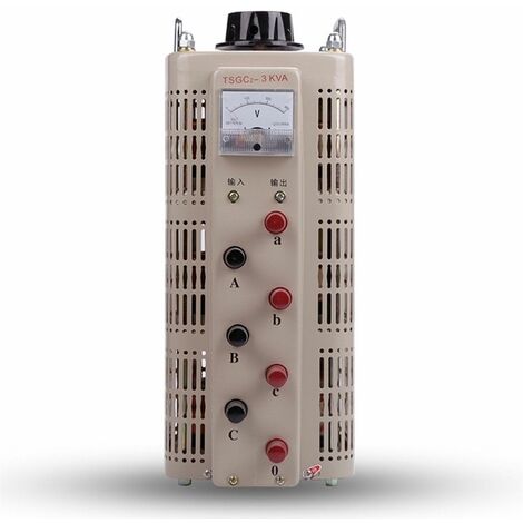 Trifasico VARIAC- Transformador de salida  variable CA 12 Amp 0-430V (TDGC2-3KVA)