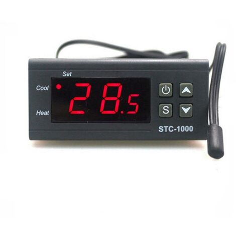 Termostato Digital 220V STC-1000 Frio y Calor Incubadoras Acuario con sonda teemperatura