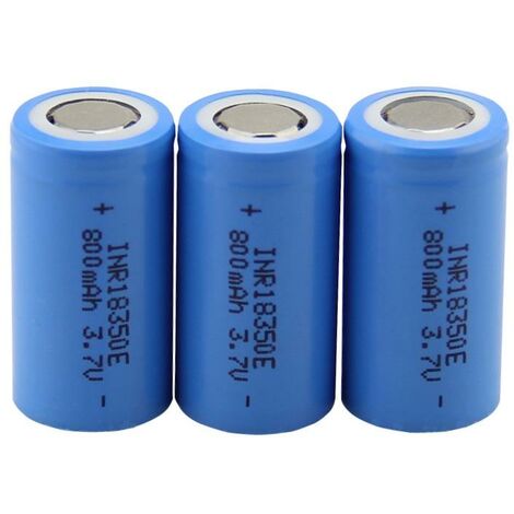 Bateria Pila Recargable 18350 800mAh 3,7V Battery Litio Li-ion