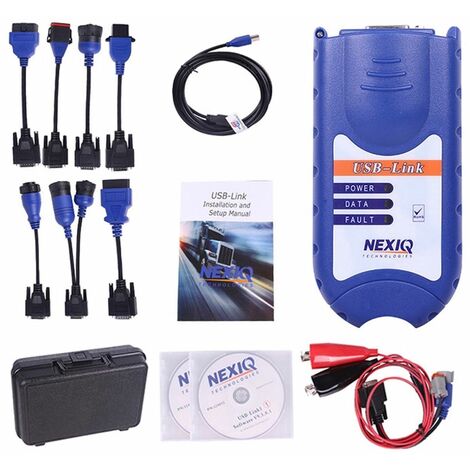 NEXIQ 125032 USB Link + Sistema de Diagnóstico Multimarca para Vehículos Pesados/Diesel.