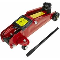 Gato Hidraulico De Carretilla 2 Toneladas Para Coche, Color Rojo, Facil Transportar