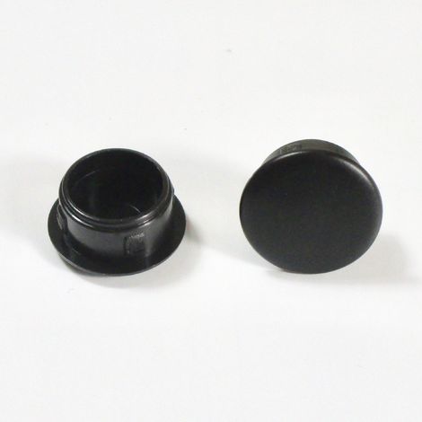 Ajile - Bouchon Obturateur en Plastique Diamètre 15 mm Coloris NOIR