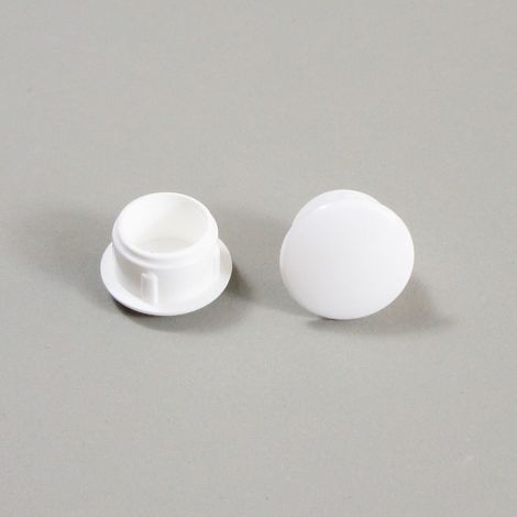 Cache-vis profil plastique 11mm blanc