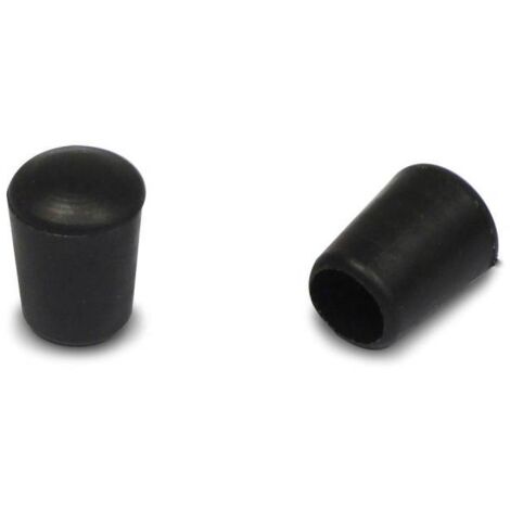 Ajile - Embout flexible enveloppant NOIR pour tube de diam. 3 mm