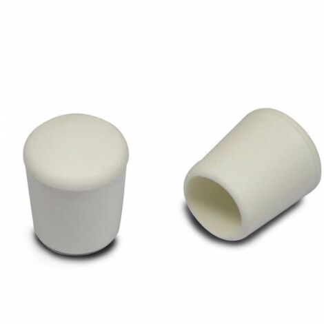 Ajile - Embout flexible enveloppant BLANC pour tube de diam. 12 mm