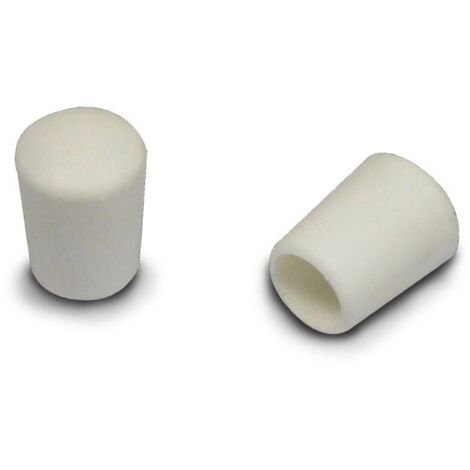 Ajile - Embout flexible enveloppant BLANC pour tube de diam. 6 mm