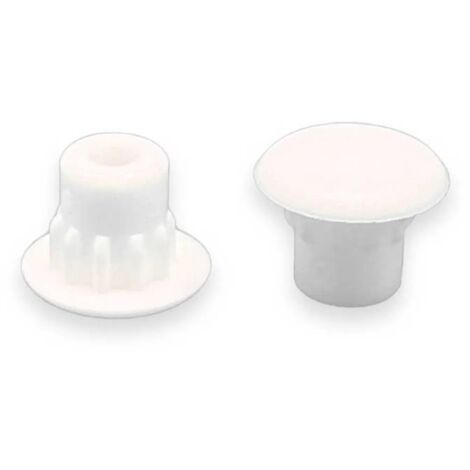 Ajile - Bouchon Capuchon Obturateur Plastique Rond BLANC pour Trou Alésage Diamètre 5 mm