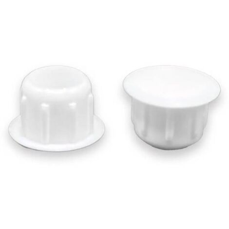 Ajile - Bouchon Capuchon Obturateur Plastique Rond BLANC pour Trou Alésage Diamètre 10 mm