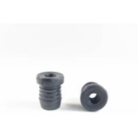Ajile - Embout plastique rond pour tube diam. EXTÉRIEUR 20 mm avec trou fileté diam. 8 mm (M8)