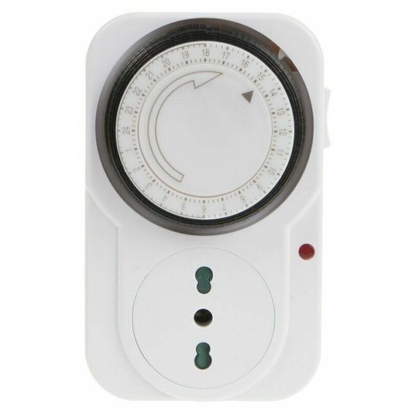 Timer Analogico 96 Segmenti Timer Meccanico 24 Ore Con Presa Elettrica - 96 Segmenti Per Luci E Elettrodomestici Timer 24 Ore Elettrico - Foto 7