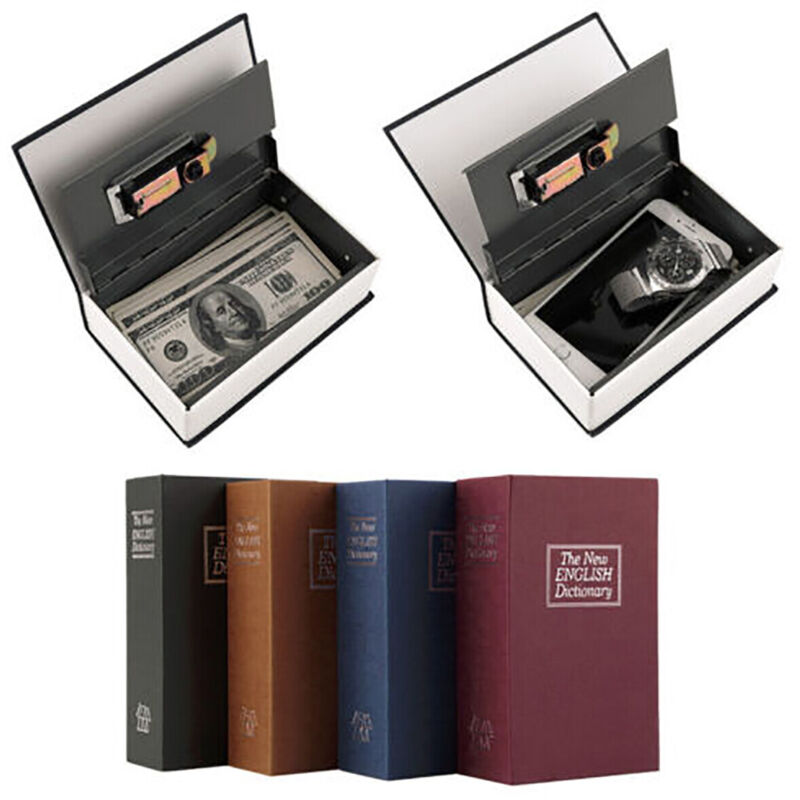 Cassetta Portavalori Con Chiave - Cassaforte Metallo Portatile Per Soldi E Oggetti Di Valore Con Vassoio Portamonete - Foto 3