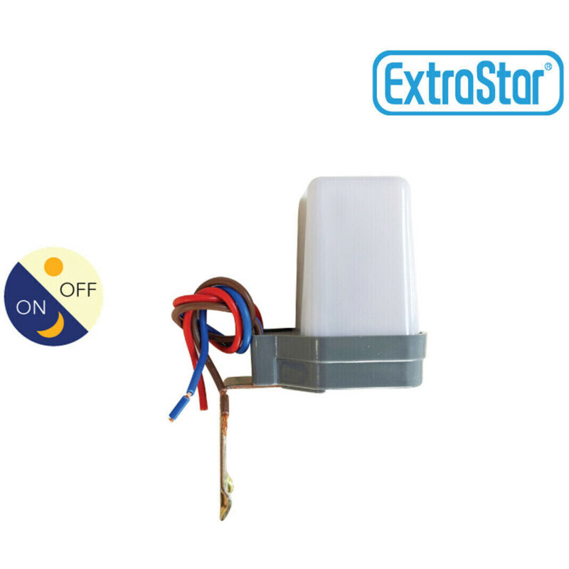 INTERRUTTORE SENSORE CREPUSCOLARE MINI DA 6A 220V PER LAMPADE FARO FARETTO LED