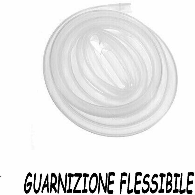 GUARNIZIONE PROFILO BASE DA 6 MM A 8 MM PER BOX DOCCIA IN CRISTALLO al pz.  2mt