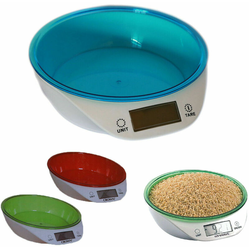 Bilancia digitale da cucina 5 kg con ciotola