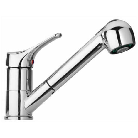 Rubinetto Miscelatore Monocomando Cucina Lavello Lavabo Con Doccetta Estraibile – ROYAL SHOPPING - Foto 7