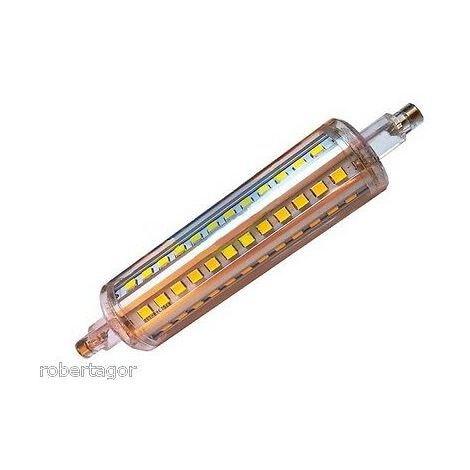 Lampadina lampada led r7s 118 mm led 2835 smd sostituzione alogena luce 8 w  360° luce: calda 3200k