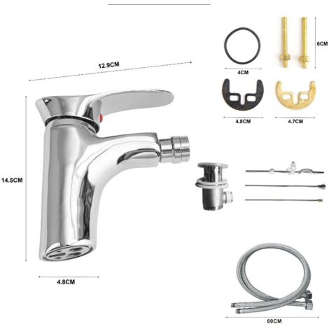 Miscelatore Bidet Serie Clara Cromato - Foto 7