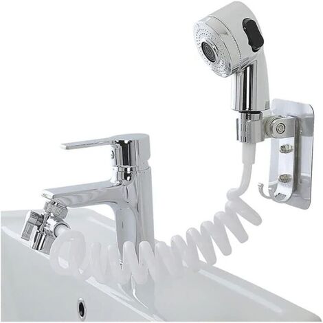 DOCCIA MANO DOCCETTA PORTATILE LAVANDINO TUBO ANTICALCARE CAMPEGGIO CHIAVE 8826 (1/5)