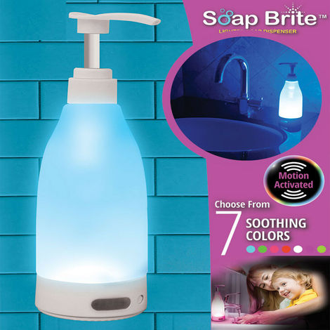 InterDesign Alston Dosatore sapone, Dispenser sapone ricaricabile in  plastica, trasparente/argento