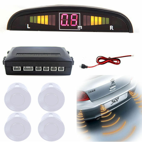 Kit 4 sensori di parcheggio auto suv con mini display led cicalino