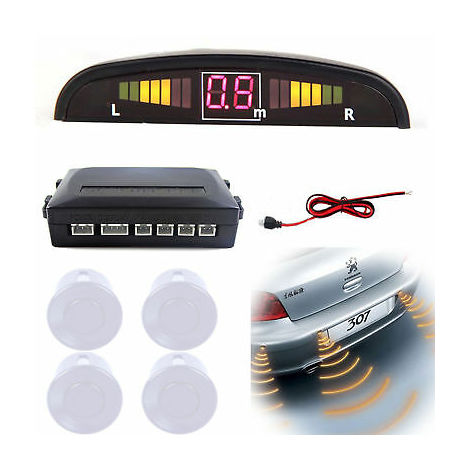 Kit 4 sensori di parcheggio auto suv con mini display led cicalino