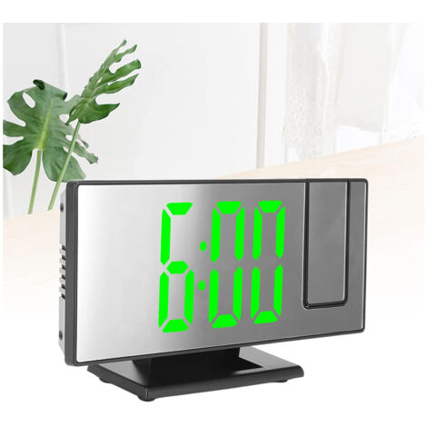 Sveglia Digitale a LED Colorati, Grandi Orologi a LED E a Specchio