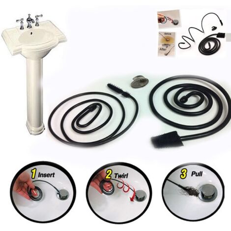 SINK SNAKE FILO FILI STURA LAVANDINO PULISCI TUBI CAVO TUBO STURA BAGNO CUCINA