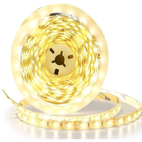 STRISCIA LED 5M LUCE CALDA 3000K 12V 1500LM 15W 5730 FLESSIBILE SINGOLA TE-B0486