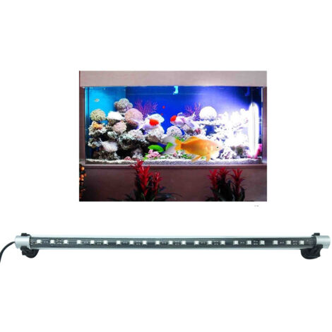 LAMPADA ACQUARIO IMMERSIONE DECORATIVA T4 LED RGB TELECOMANDO 25CM 1.5W VENTOSE (1/5)