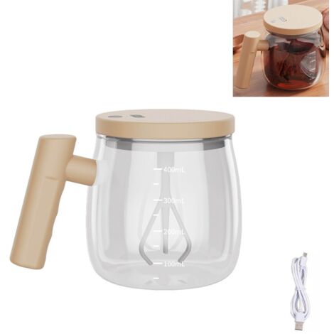 Tazza Automescolante Ricaricabile, Shaker Portatile Per Proteine E Miscelatore Per Bevande Agitazione Automatica Per Caffe Latte E Frullati 90907265