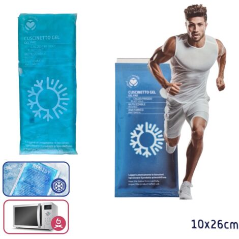 Ghiaccio Gel Termico, Terapia Caldo Freddo, 25x36 Cm, Cuscinetto Refrigerante Riutilizzabile, Soccorso, Rosso, Relaxdays | Leroy Merlin - Foto 2