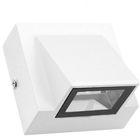APPLIQUE LED COB IP65 FARETTO 5W LAMPADA MURO PARETE BIANCO LUCE CALDA 3000K