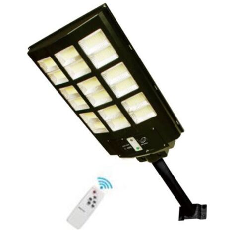 Lampione Stradale Solare Con Pannello Fotovoltaico E Sensore Di Movimento, 213 LED