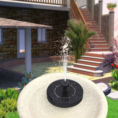 Fontana Solare Galleggiante Per Giardino - Pompa Ad Energia Solare Per Laghetto, Decorazione Con Getto D'Acqua - Foto 3