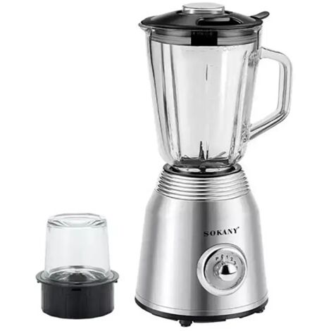 FRULLATORE ELETTRICO 2 IN 1 MACINA CAFFE TRITATUTTO 800W MIXER FRUTTA 1.5L SK186