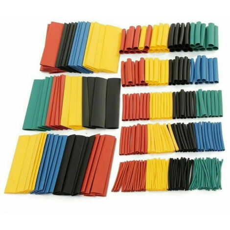 Set 3 Tubi Termorestringenti 2:1 Othmro – Nero, Bianco, Rosso – Ø 14 Mm, Lunghezza 1 M, Ignifughi